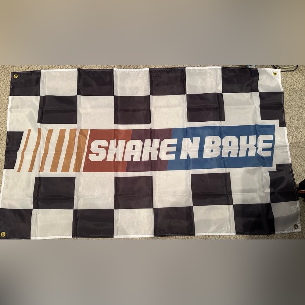 Shake N Bake Ricky Bobby Checkered Flag 3x5
